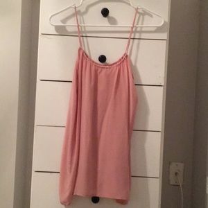Silk soft pink tank
